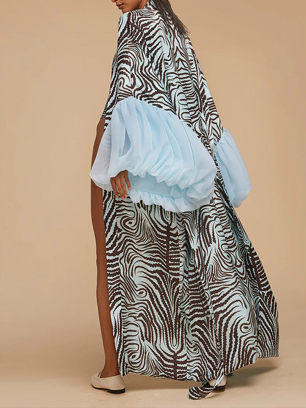 Printed Tied Kimono--Clearance