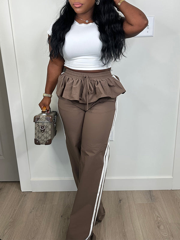 Motionkiller Side-Stripe Peplum Pants