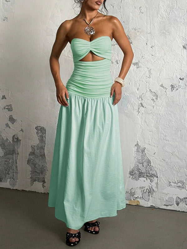 Motionkiller Solid Cutout Tube Dress