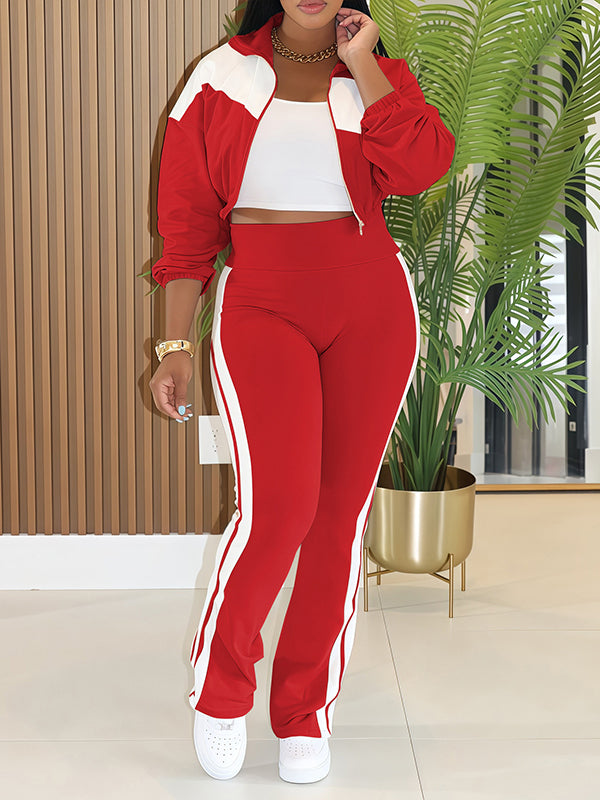 Motionkiller Two-Tone Zip-Front Jacket & Pants Set