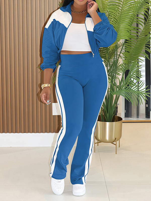 Motionkiller Two-Tone Zip-Front Jacket & Pants Set