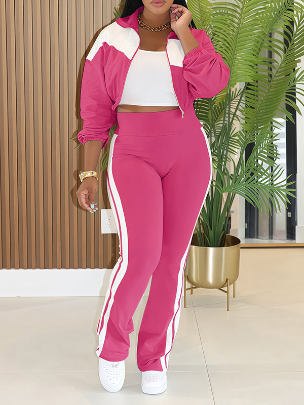 Motionkiller Two-Tone Zip-Front Jacket & Pants Set