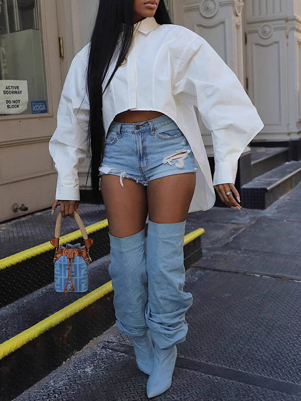 Motionkiller Solid High-Low Tunic Shirt