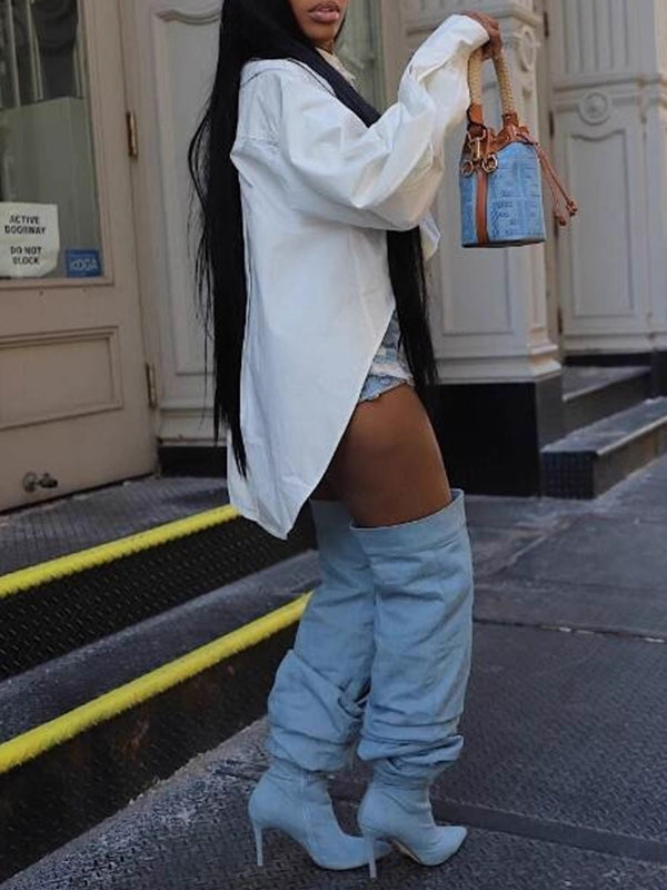 Motionkiller Solid High-Low Tunic Shirt