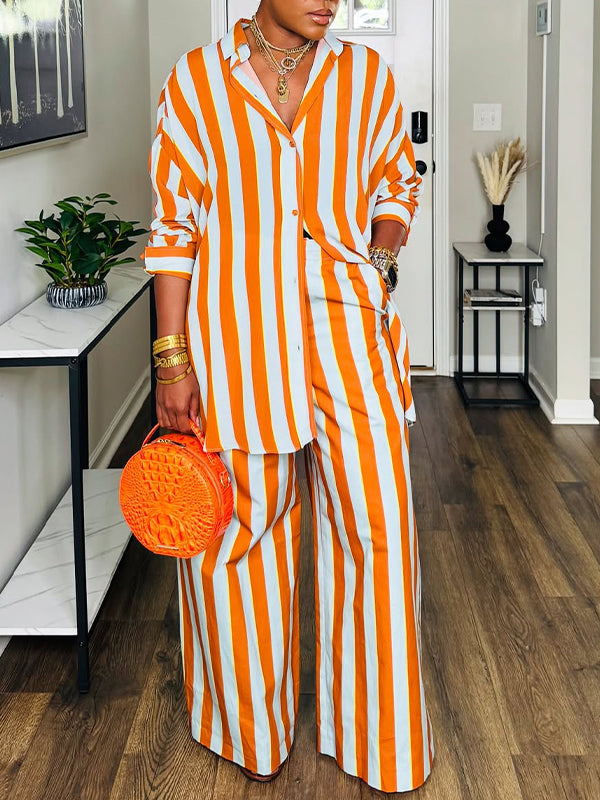 Motionkiller Stripe Tunic Shirt & Pants Set