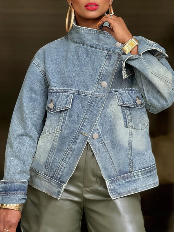 Motionkiller Asymmetric Denim Jacket