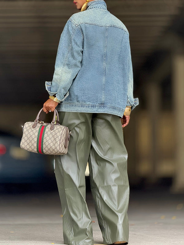 Motionkiller Asymmetric Denim Jacket