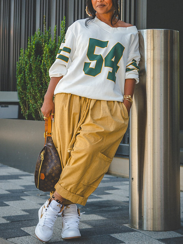 Logo V-Neck Sweatshirt