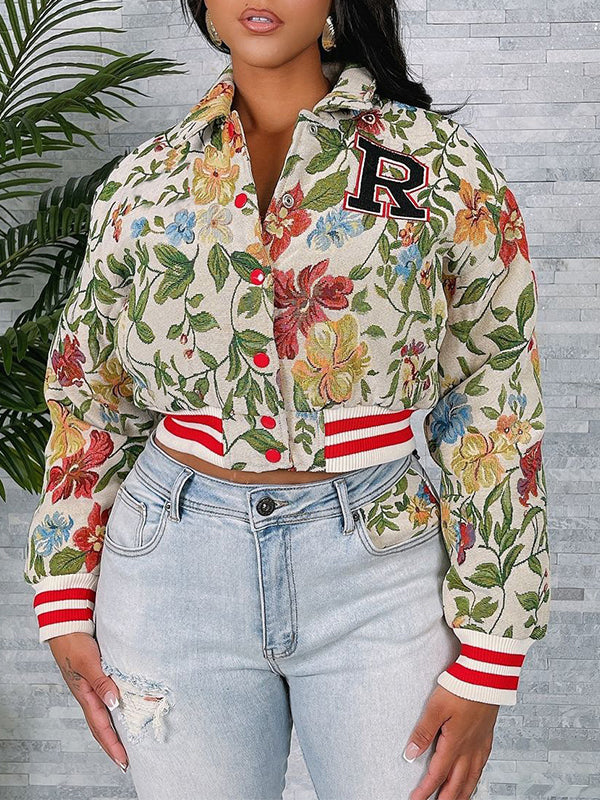 Printed Bomber Jacket