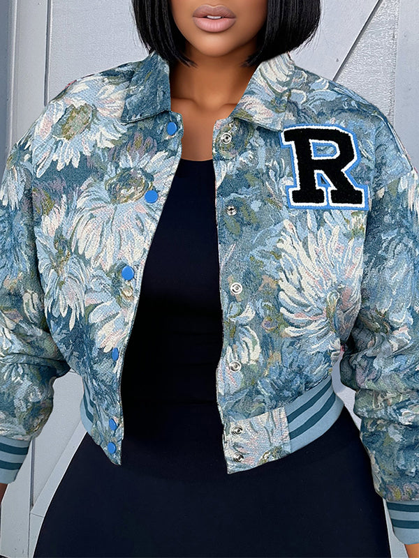 Printed Bomber Jacket