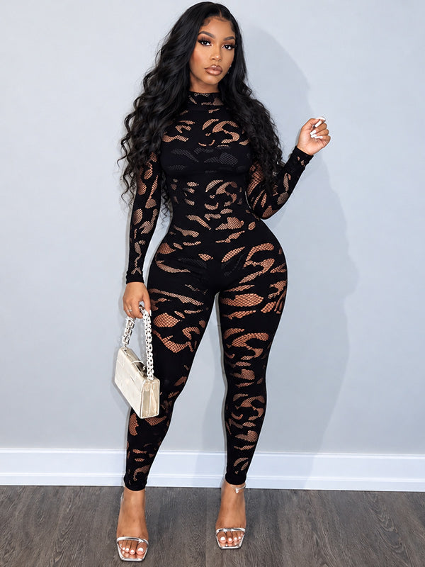 Lace Skinny Jumpsuit
