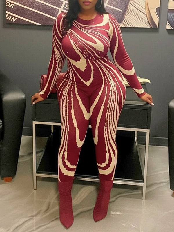 Printed Skinny Jumpsuit