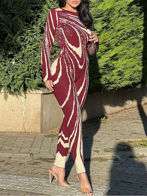 Printed Skinny Jumpsuit