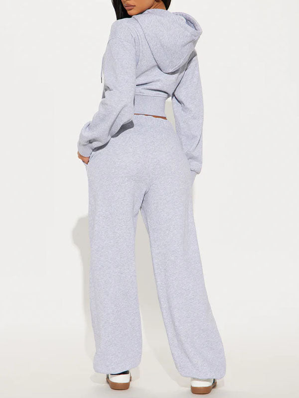 Printed Hoodie & Pants Set