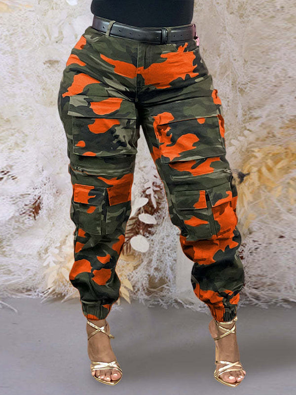 Camo Cargo Jogger Pants