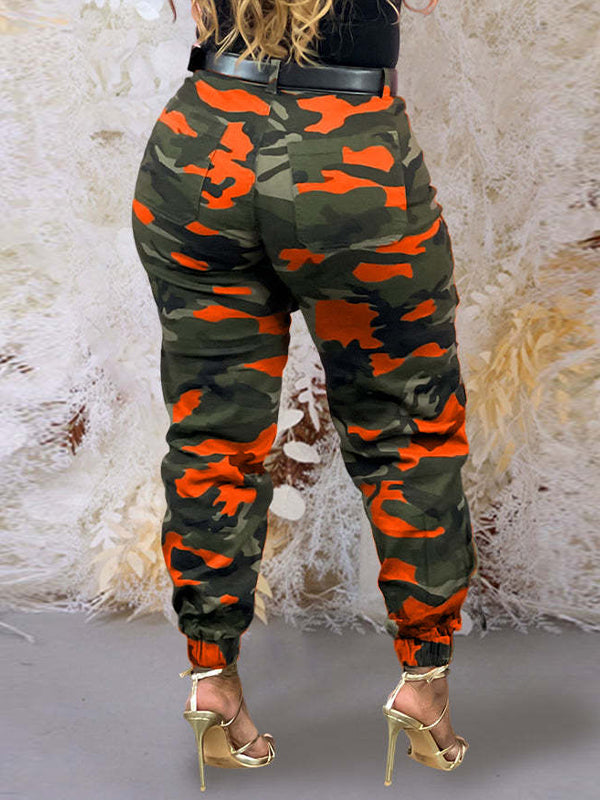 Camo Cargo Jogger Pants