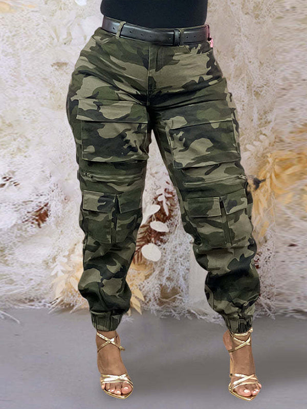 Camo Cargo Jogger Pants