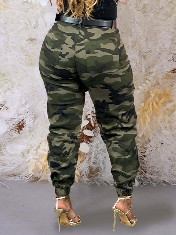 Camo Cargo Jogger Pants