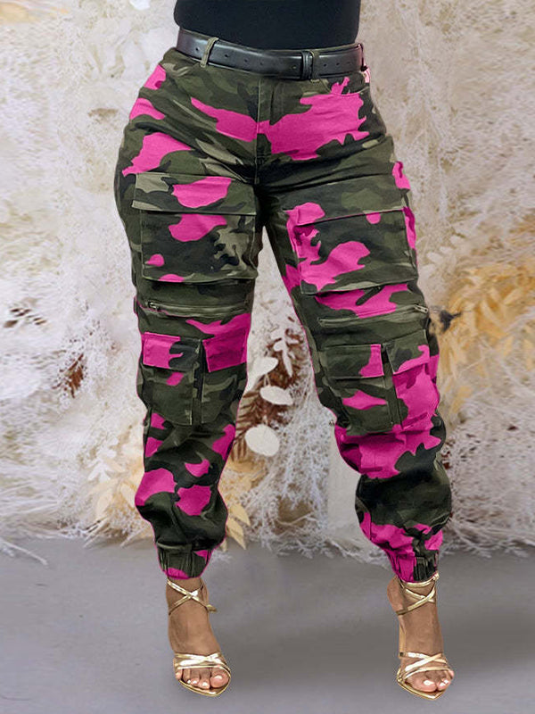 Camo Cargo Jogger Pants