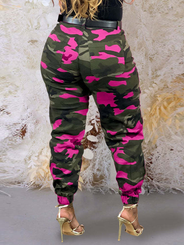 Camo Cargo Jogger Pants