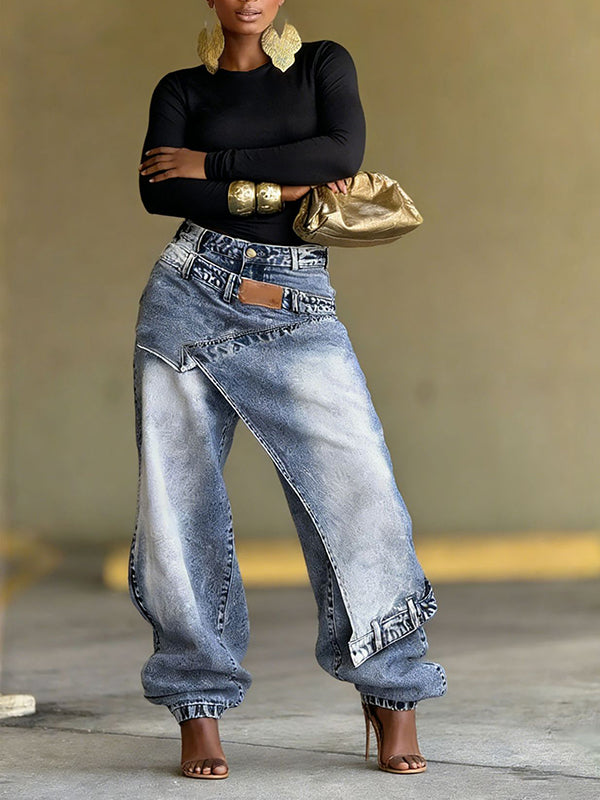 Motionkiller Asymmetric Overlap Jeans