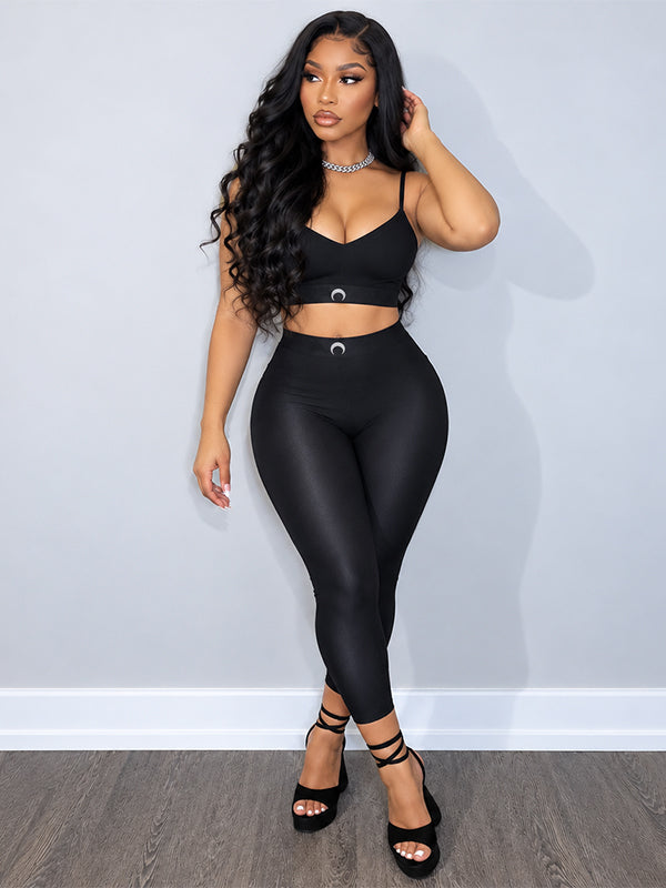 Logo Cami Top & Skinny Pants Set