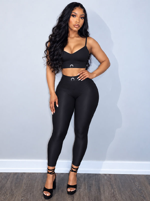 Logo Cami Top & Skinny Pants Set