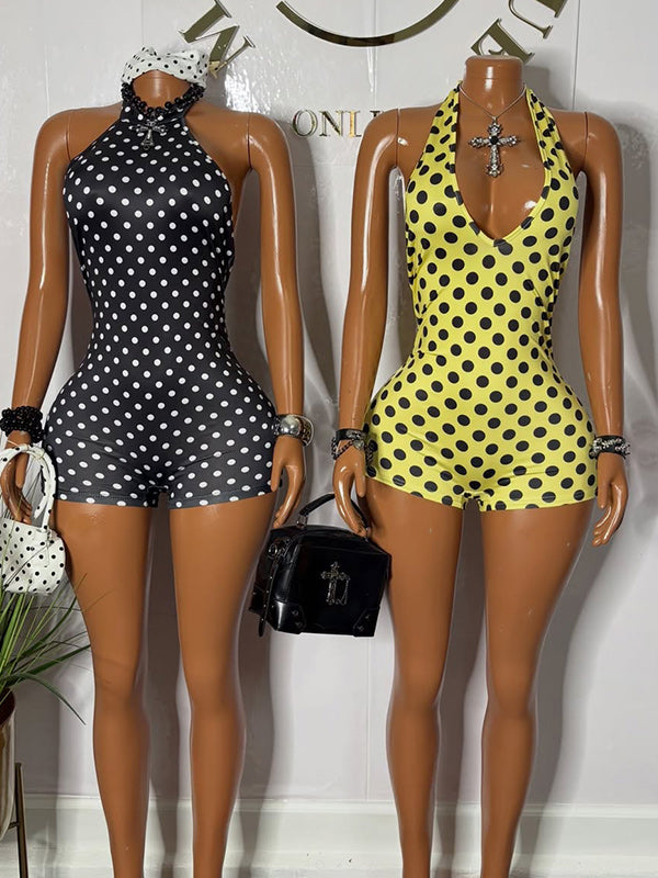 Dot Halter Romper