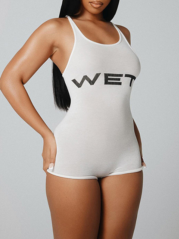 Logo Sleeveless Romper