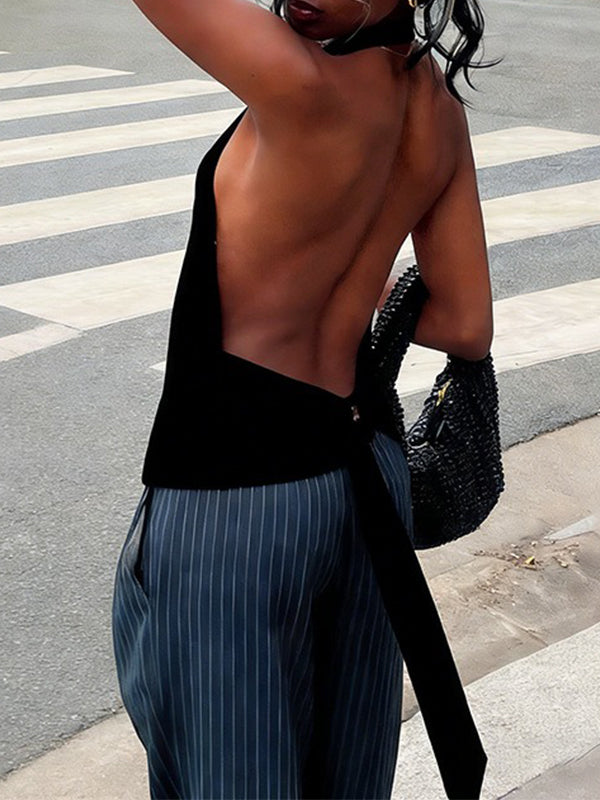 Cowl-Neck Halter Top