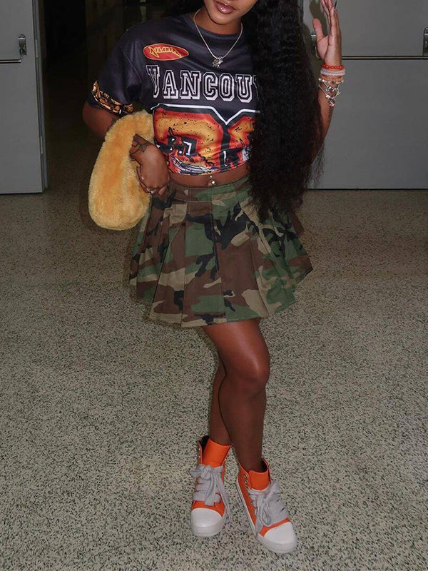 Camo Mini Skirt