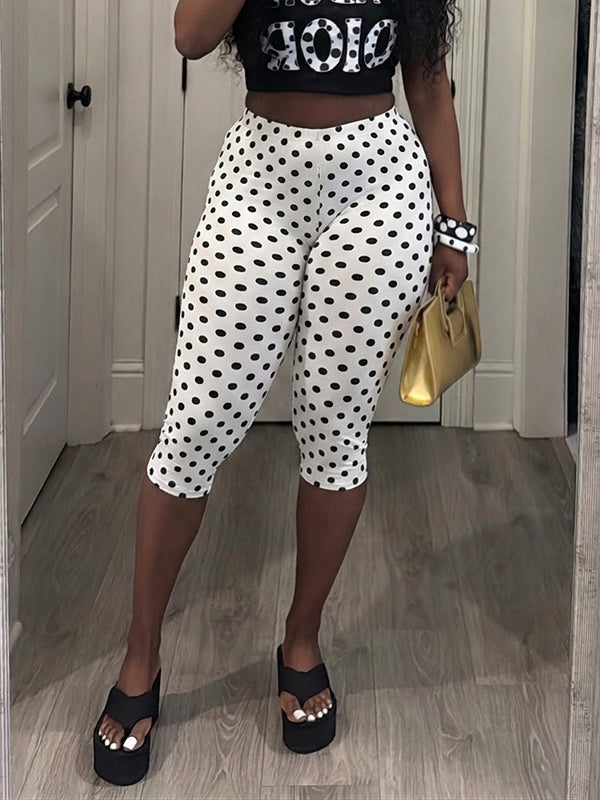 Dot Capri Pants