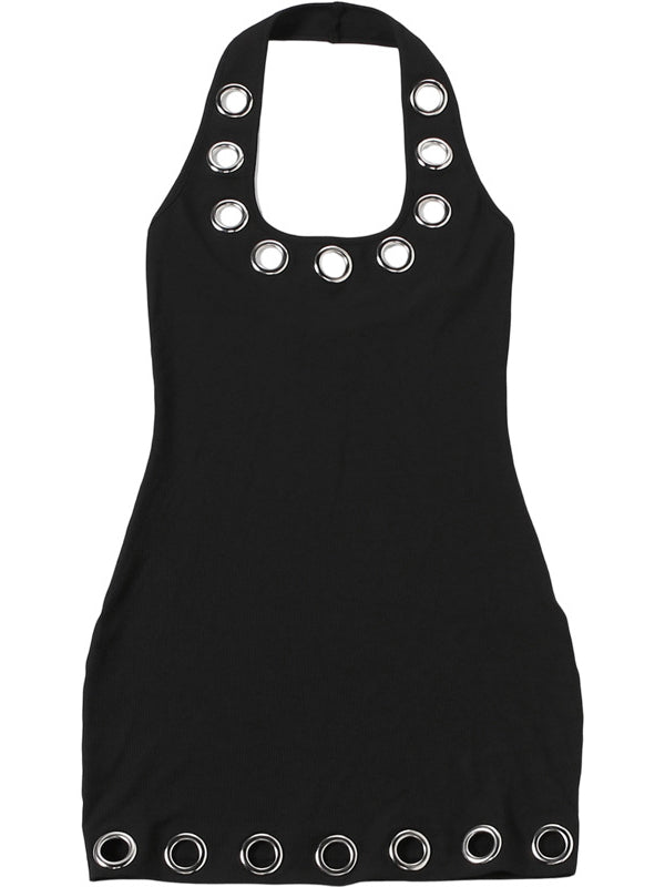 Eyelet Halter Dress