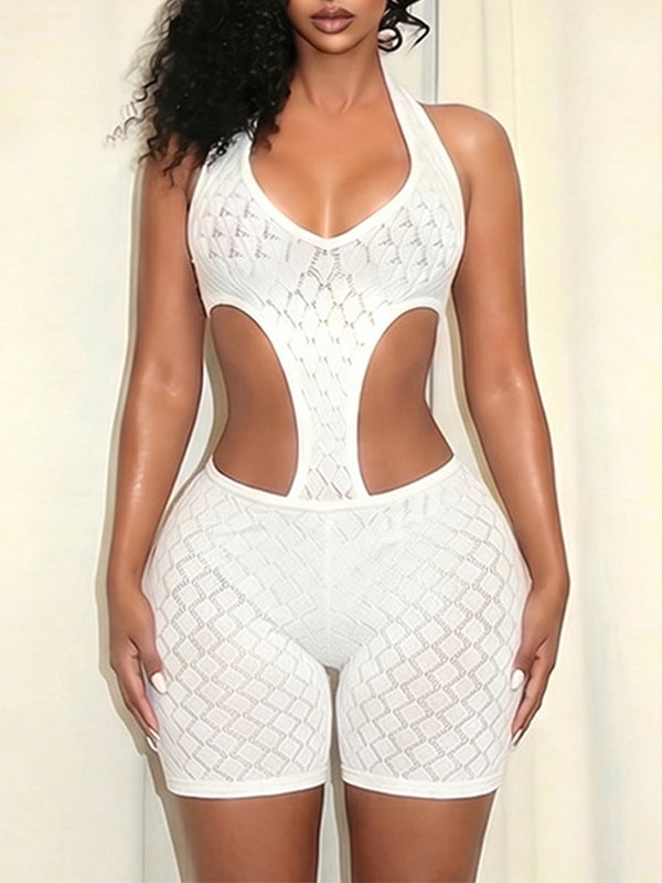 Halter Cutout Romper