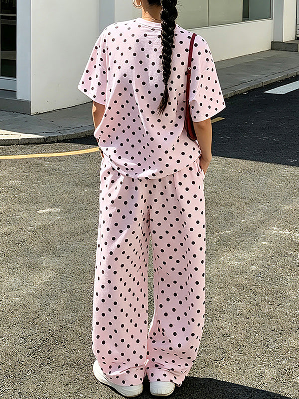Dot Tee & Pants Set