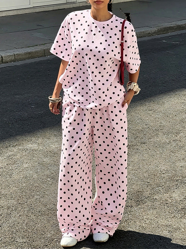 Dot Tee & Pants Set