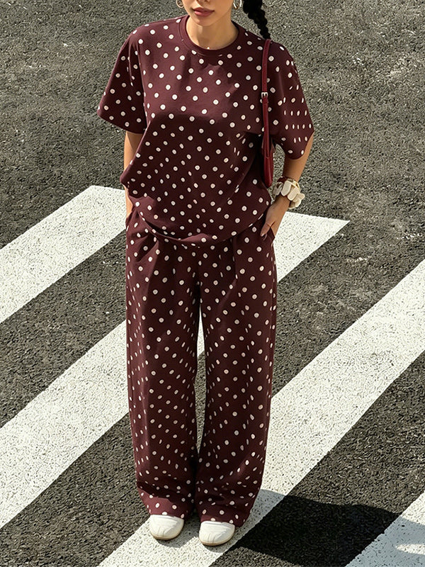 Dot Tee & Pants Set