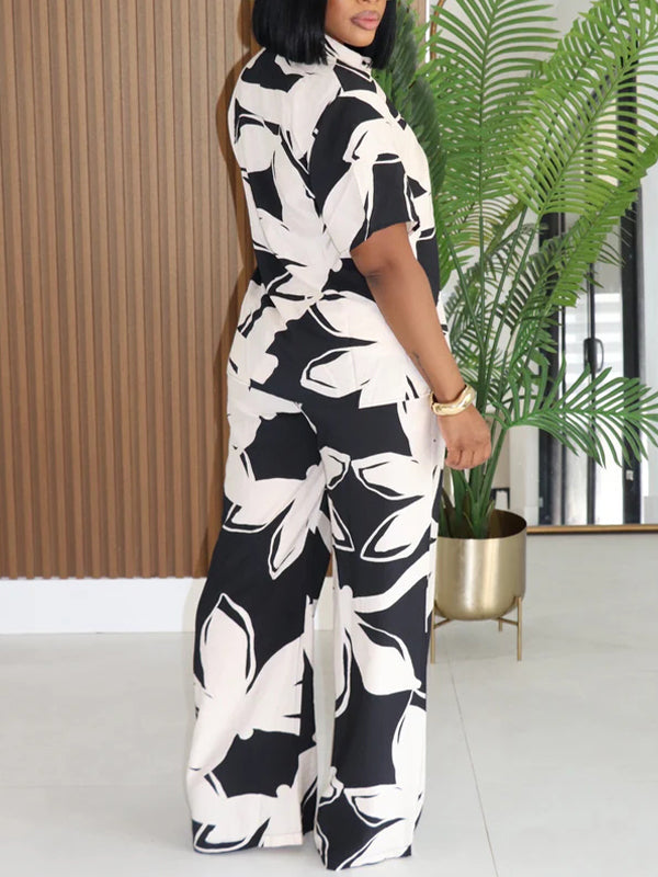 Printed Shirt & Pants Set