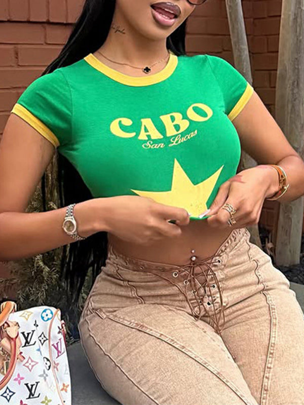 Printed Crop Top