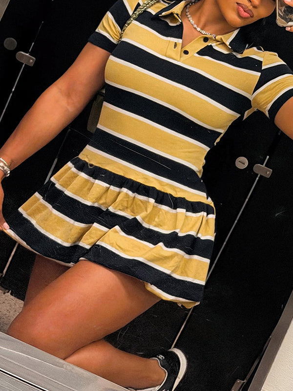Stripe Polo Dress