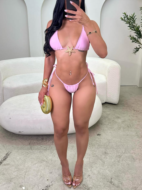 Star Bikini with Skirt Set