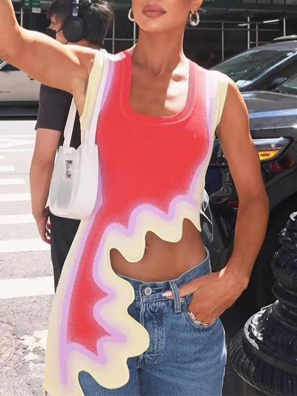 Asymmetric-Hem Tank Top