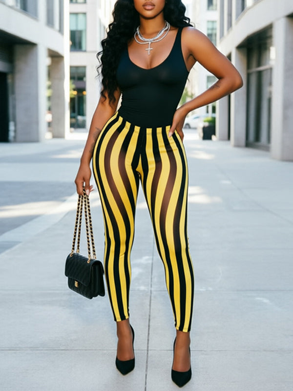 Stripe Skinny Pants