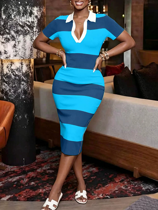 Stripe Polo Dress