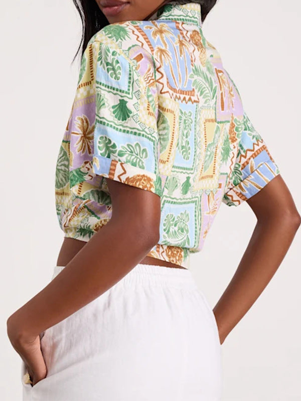 Printed Tied Shirt