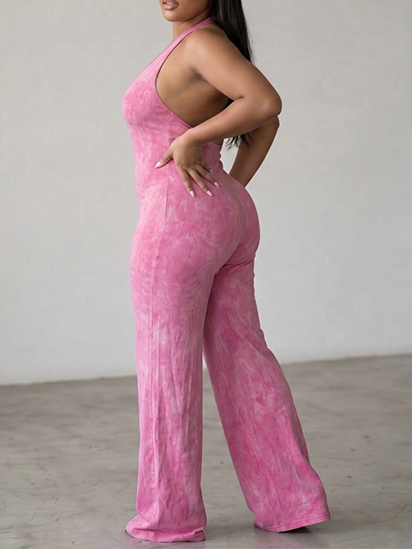 V-Neck Halter Jumpsuit