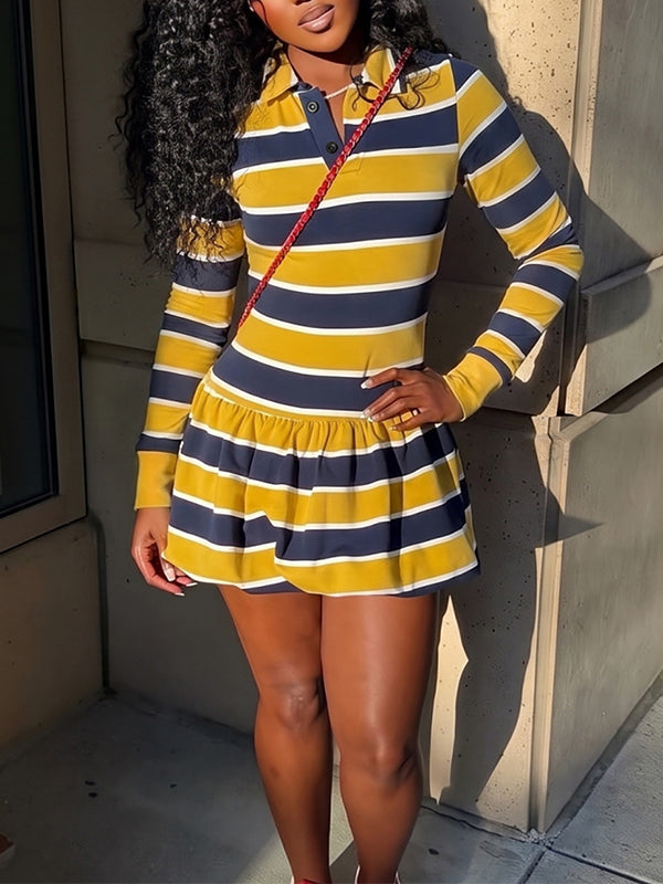 Stripe Polo Dress