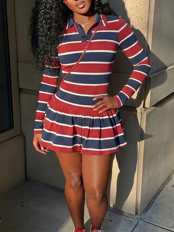 Stripe Polo Dress