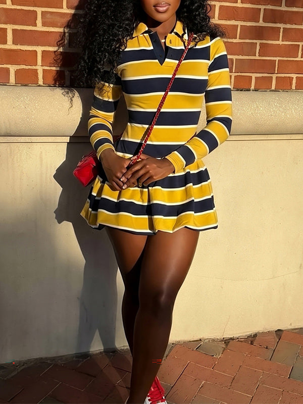 Stripe Polo Dress