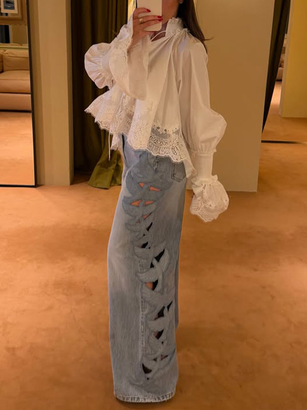 Lace Combo Shirt
